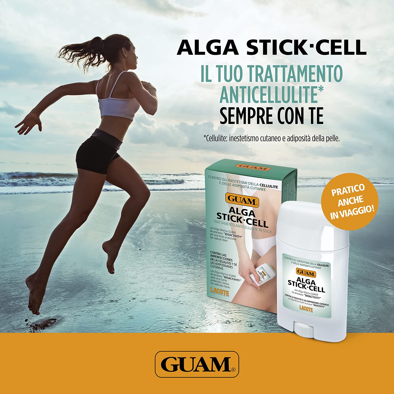 Guam Alga Stick anticellulite caldo-freddo rapido assorbimento