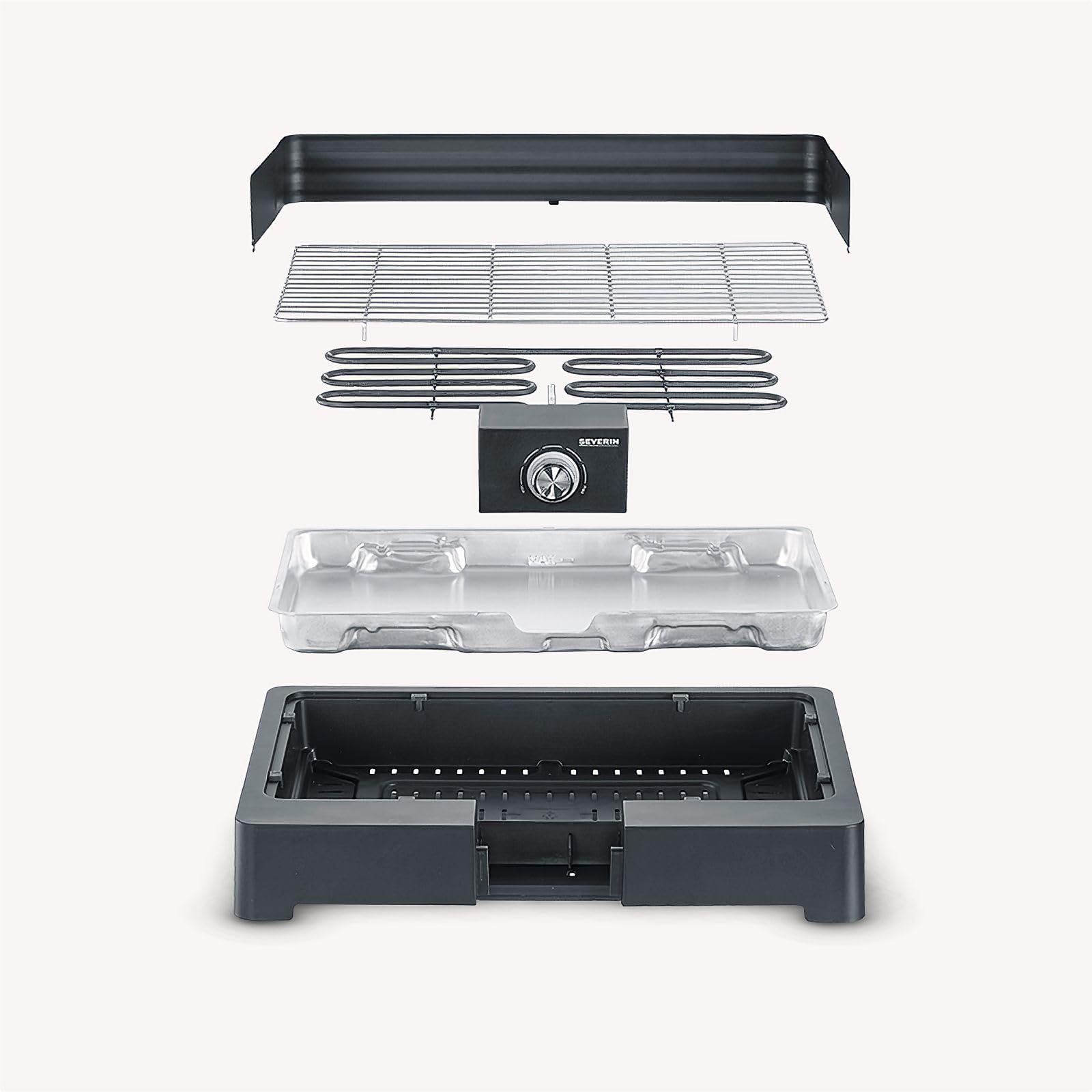 Severin PG 8565 barbecue elettrico tavolo inox 2300W