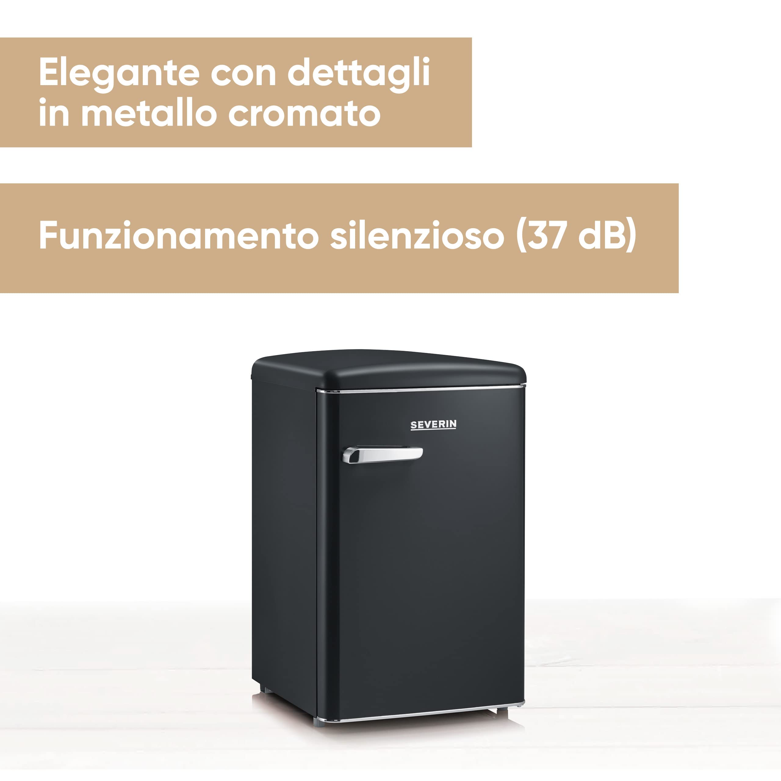 Severin RKS 8832 Mini Frigo Retrò 108L Nero