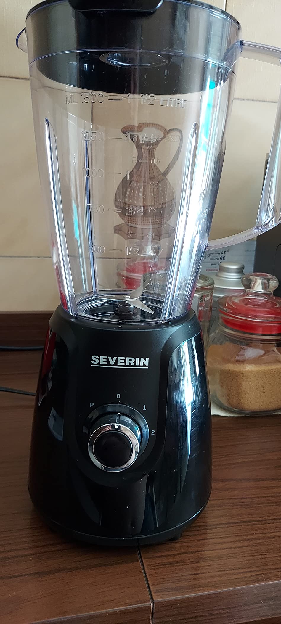 Severin SM 3707 frullatore nero 1,5L 600W tritan
