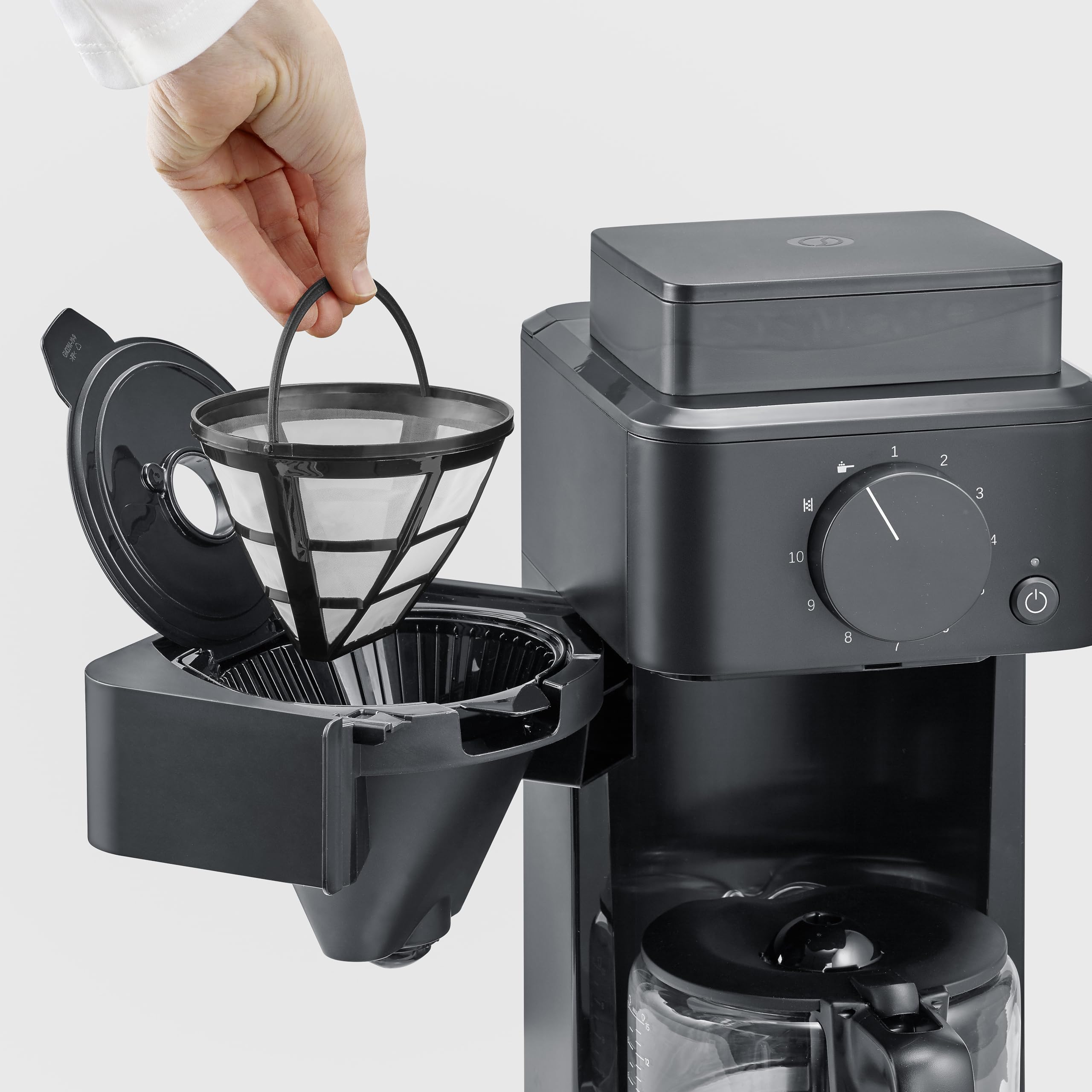 Severin KA 9215 macchina caffè con macinino 10 tazze timer