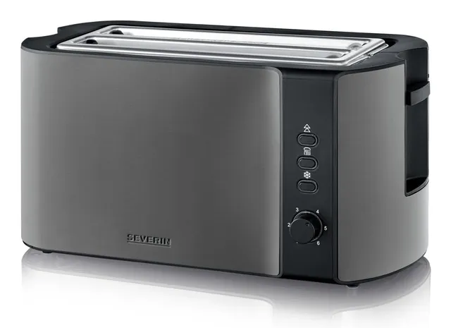 Severin AT 9341 Tostapane Fessura Lunga 4 Fette Inox