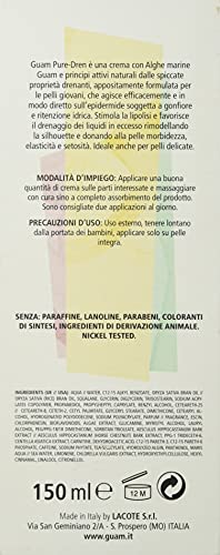 Guam Pure-Dren Crema Corpo Drenante 150 ml Pelli Giovani