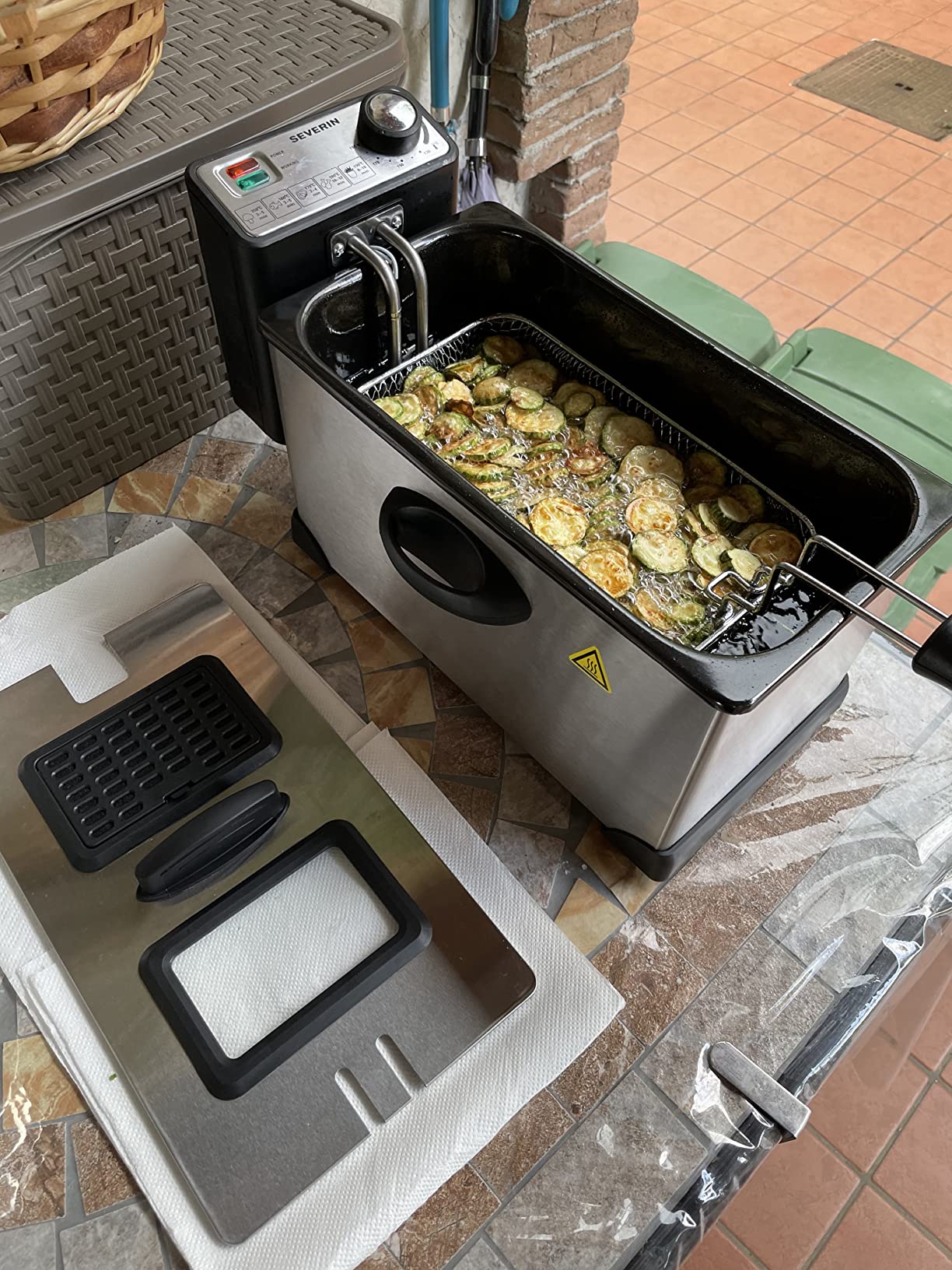 Severin FR 2431 friggitrice elettrica 3 litri inox