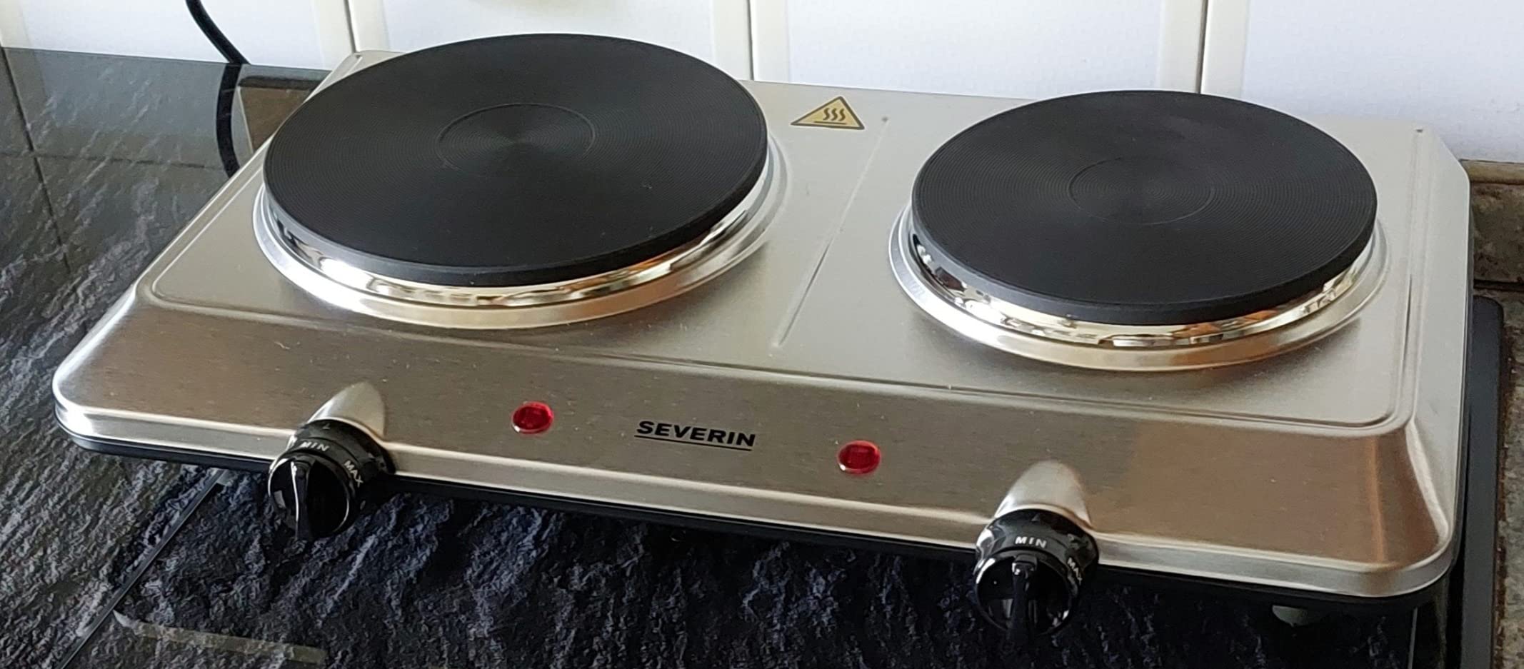 SEVERIN DK 1042 fornello doppio 2500W piastra bianca