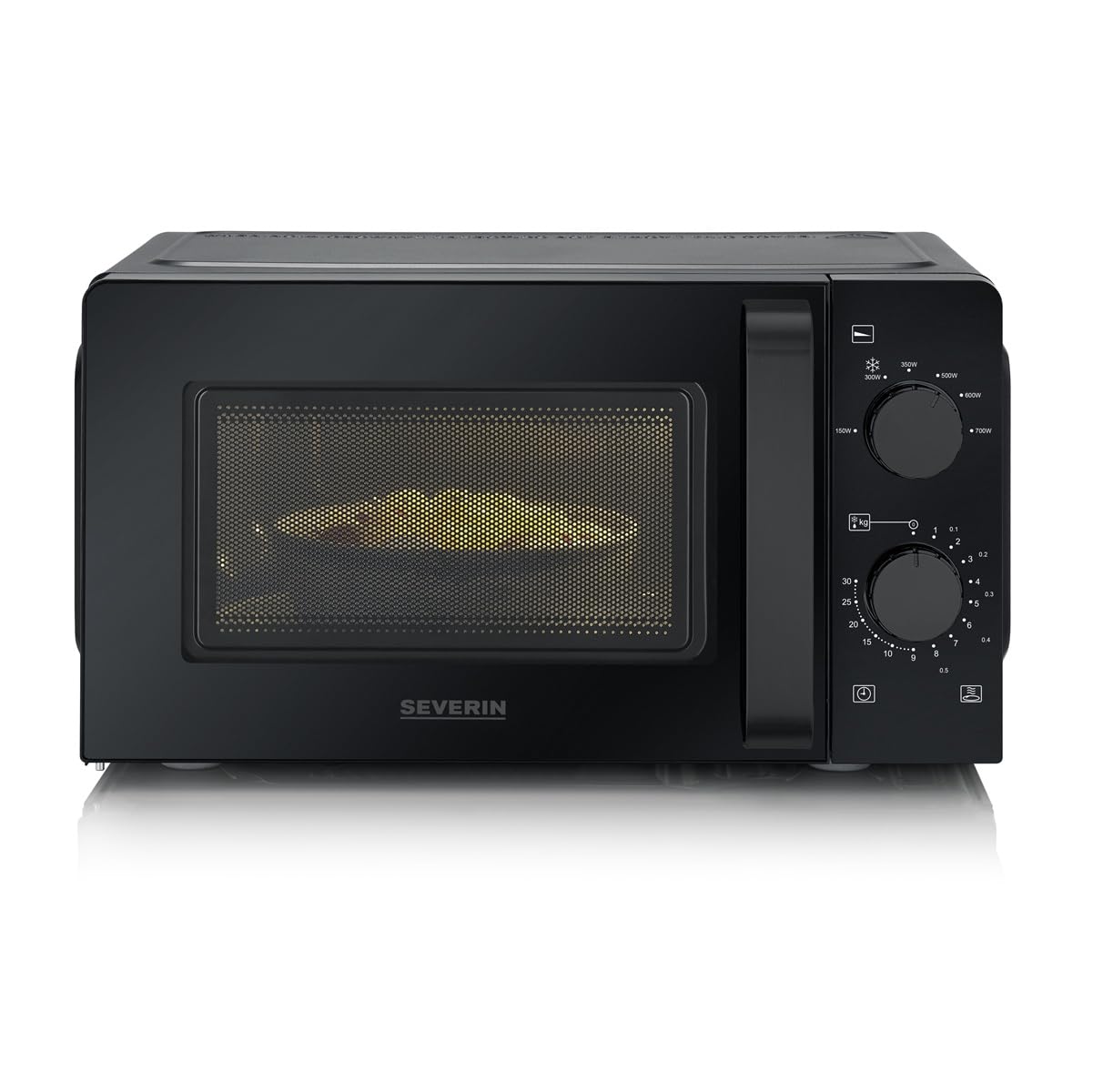 Severin MW 9587 microonde fondo vetro nero