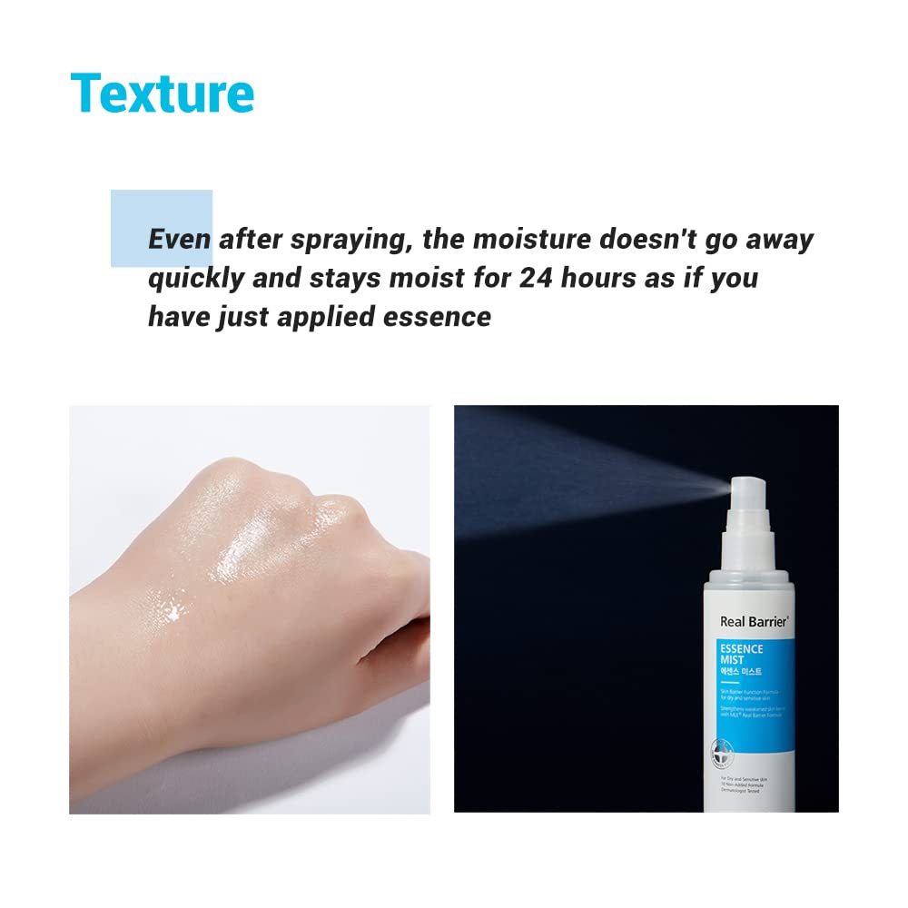 Real Barrier Aqua Soothing Essence Mist Spray Viso 100ml Pantenolo