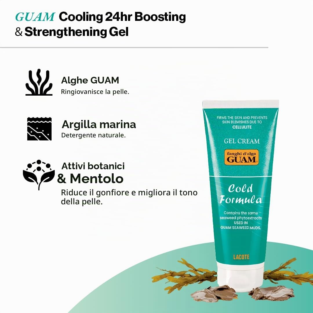 Guam Fanghi d'Alga Crema Gel Freddo 250 ml Rassodante