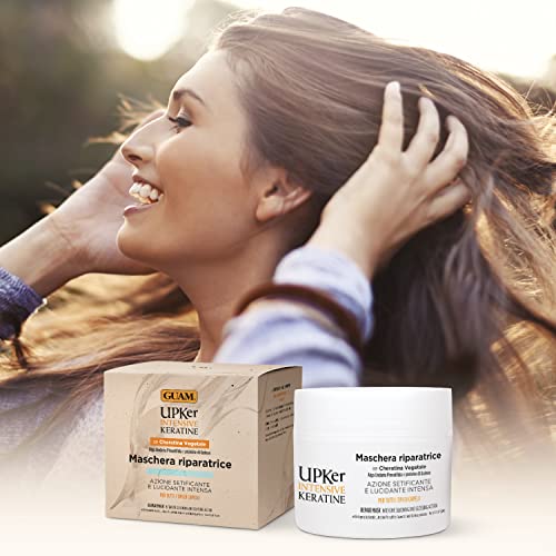 Guam Upker Maschera Riparatrice Capelli Cheratina 200ml Lucidante