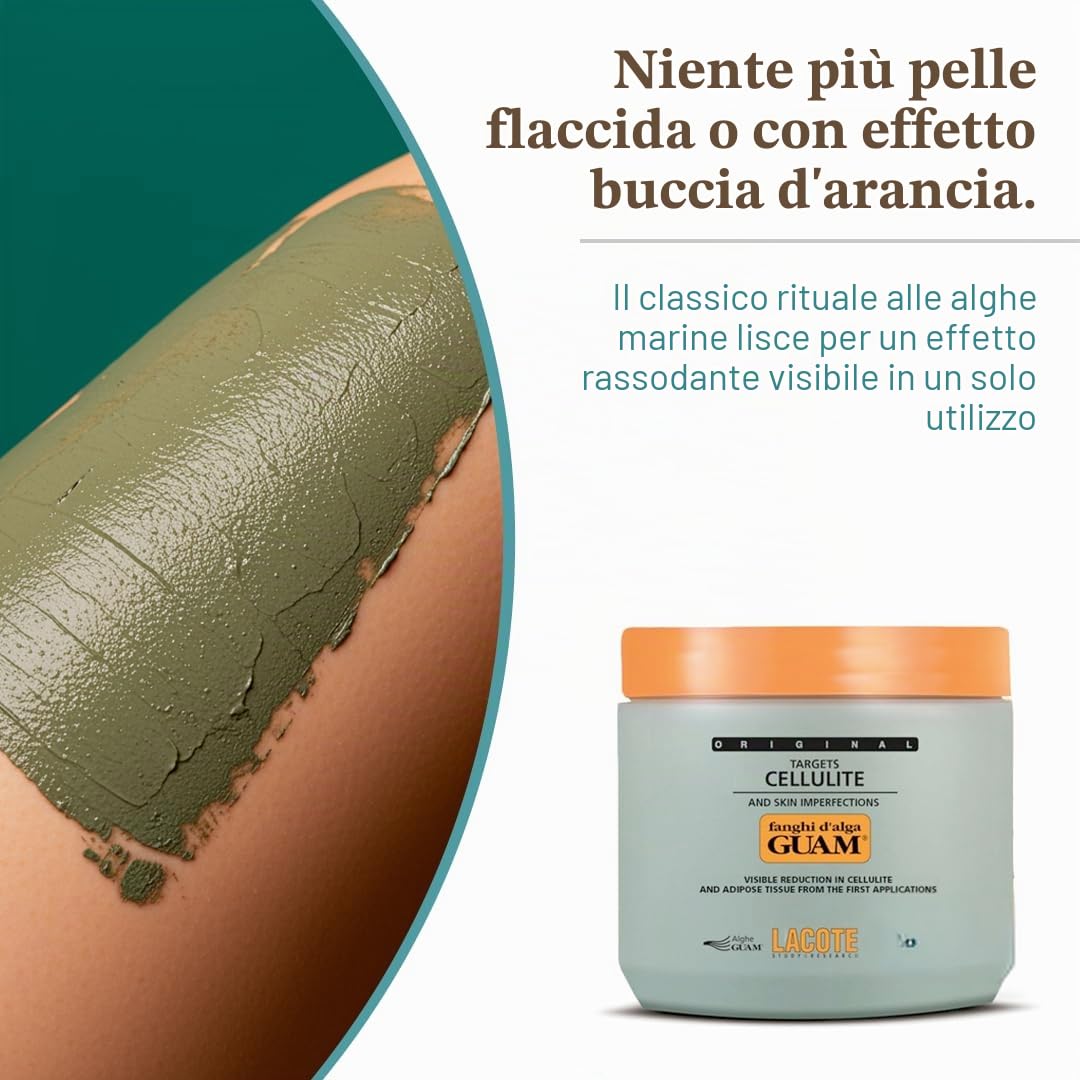 Guam Fanghi d'Alga Classica Fango 500 g Anticellulite