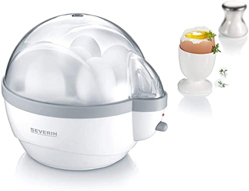 Severin EK 3051 cuociuova 6 uova bianco-grigio 400W