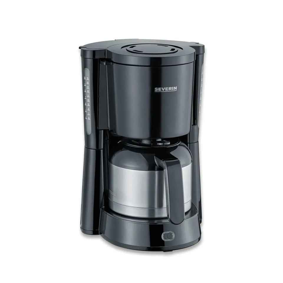 Severin KA 4835 Macchina Caffè Filtro 8 Tazze Nero Termica