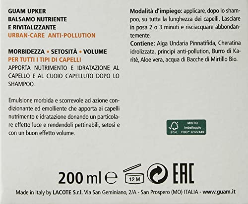 Guam Upker Balsamo Capelli Nutriente 200 ml tutti i tipi