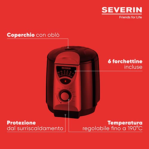 Severin FR 2408 mini friggitrice fonduta 950 ml 840W