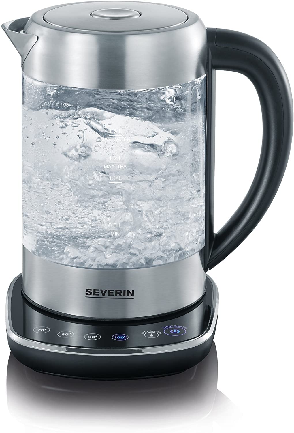 Severin WK 3471 bollitore vetro the 70-100° filtro acciaio