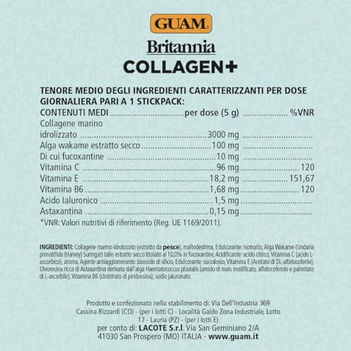 Guam Britannia Collagen+ Integratore 14 Bustine 5 g Marino