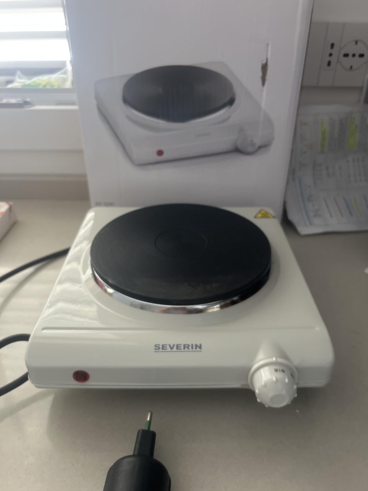 Severin DK 1091 fornello elettrico bianco 1500 W 18 cm
