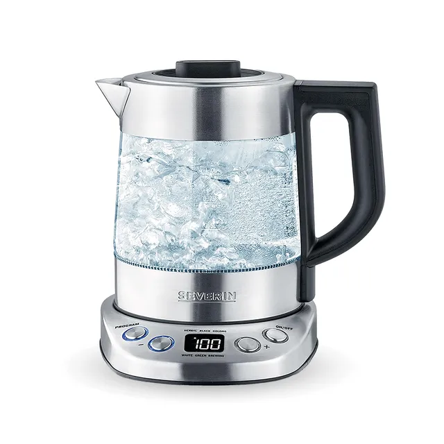 Severin WK 3473 Bollitore Vetro 1 L con Filtro Tè 2200 W