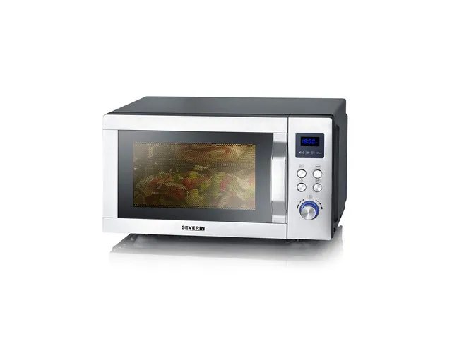 Severin MW 7777 microonde 3in1 grill aria calda nero inox