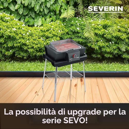 Severin Sevo Smart Control kit barbecue elettrico nero