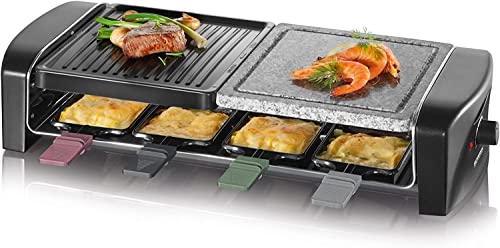 Severin RG 9645 Raclette Grill 8 Persone 1400 W Pietra