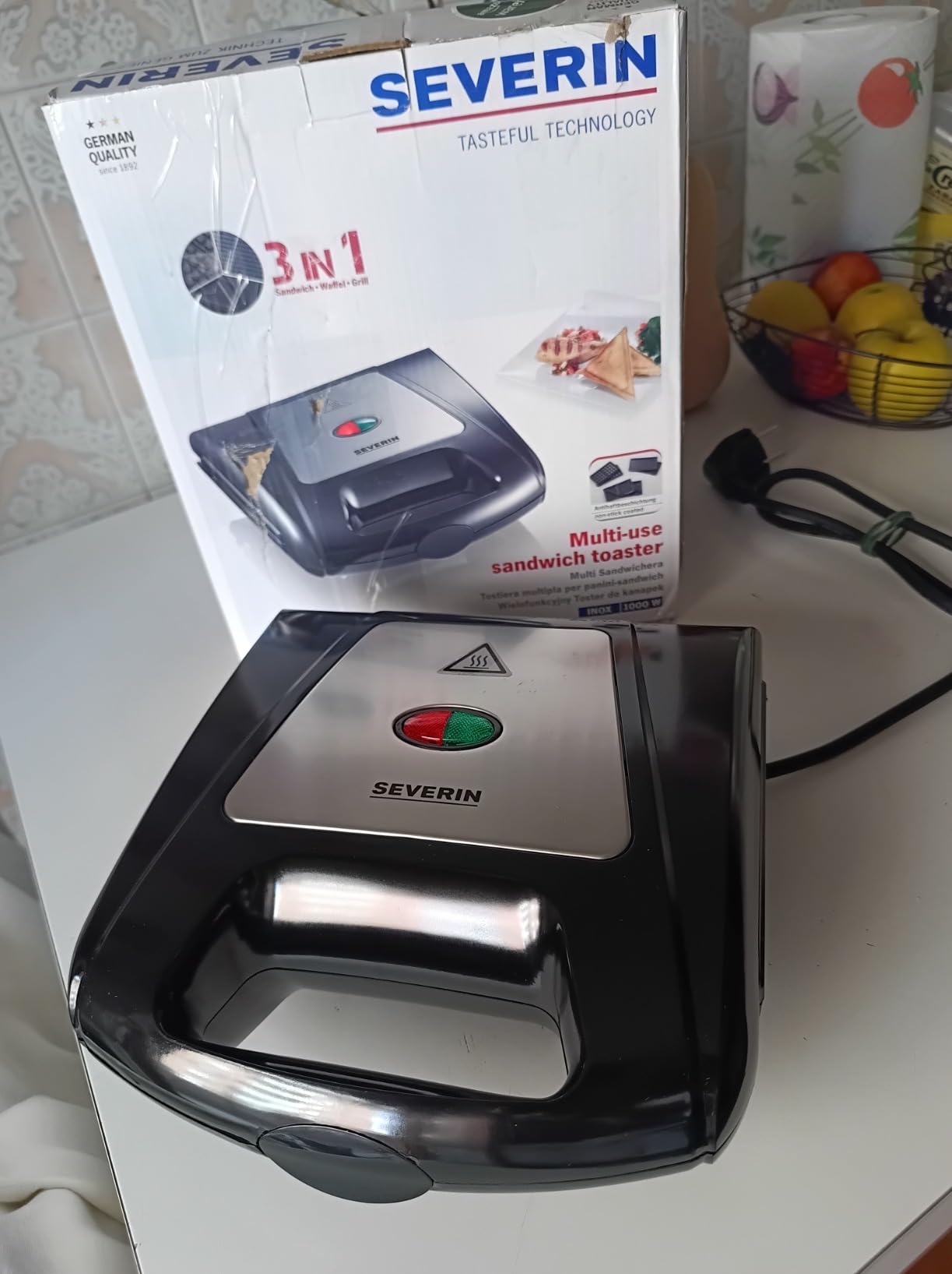 Severin SA 2968 Tostiera Grill Waffle 3in1 1000 W