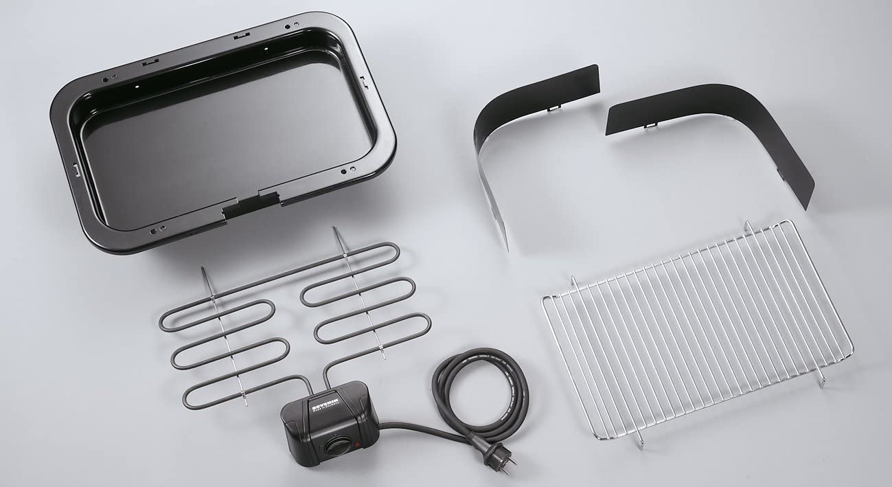 Severin PG 2791 barbecue elettrico con paravento 2500W nero