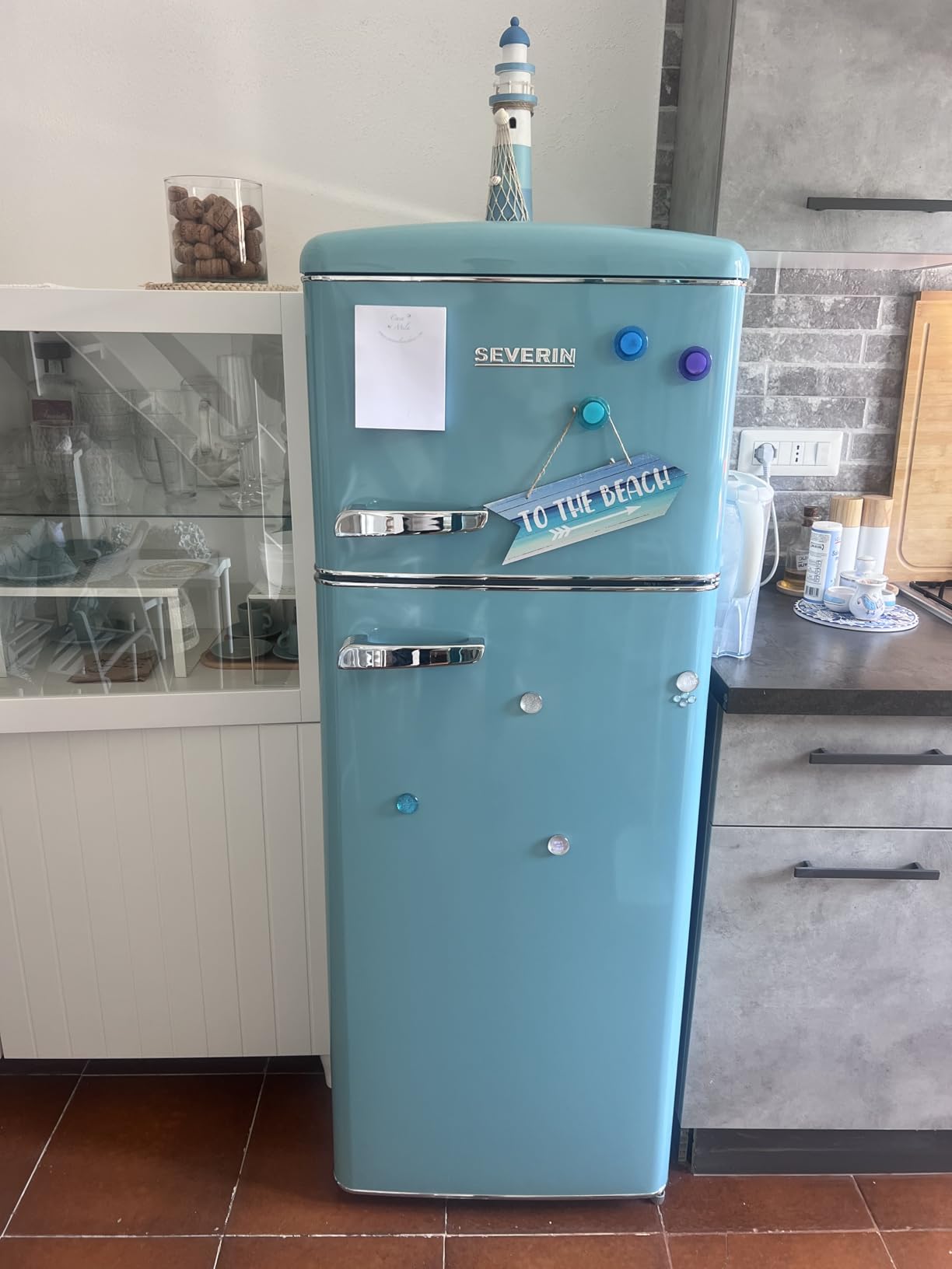 Severin RKG 8934 frigorifero doppia porta 206 litri turchese
