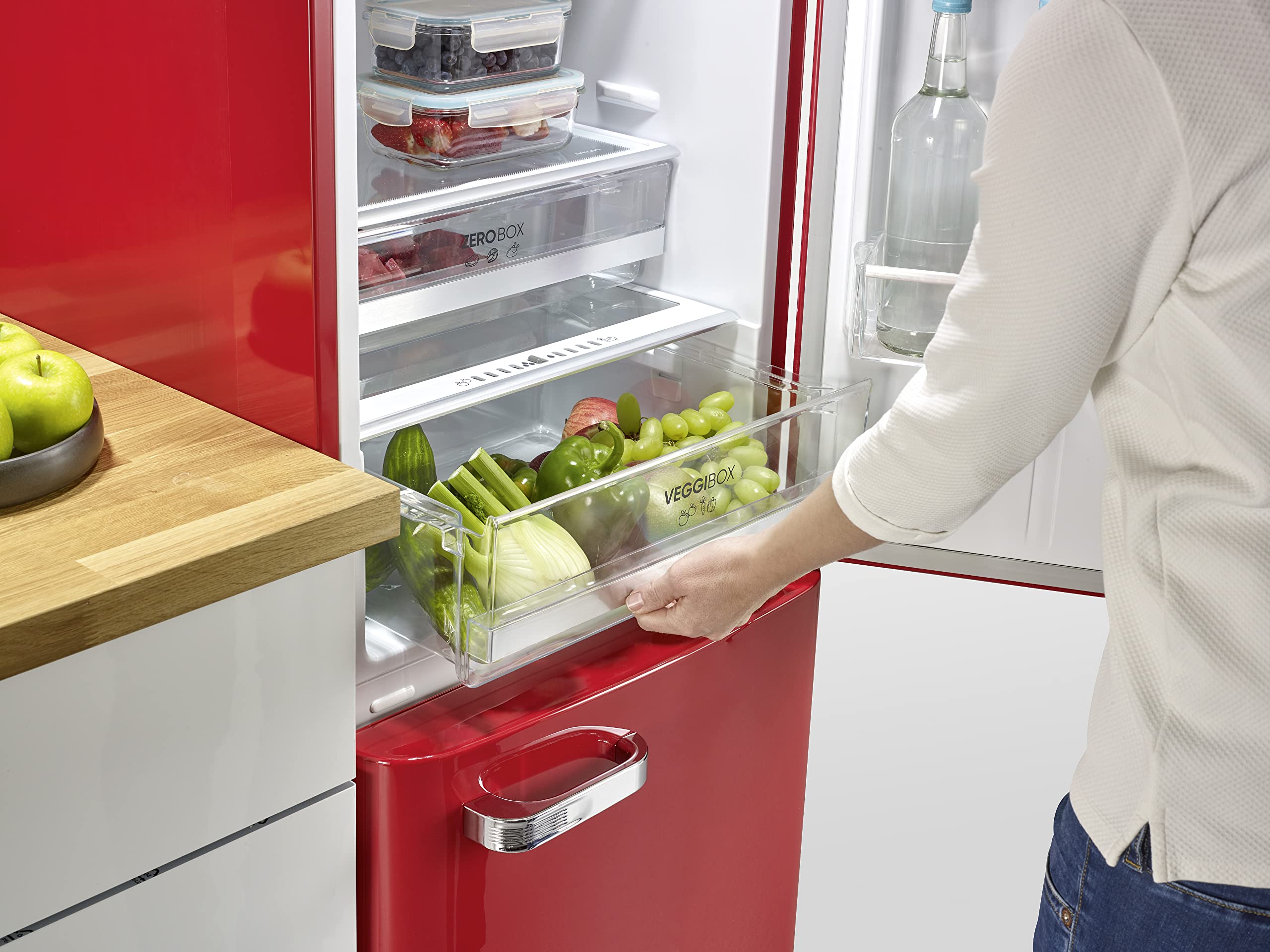 Severin RKG 8927 frigorifero combinato rosso 250 L NoFrost