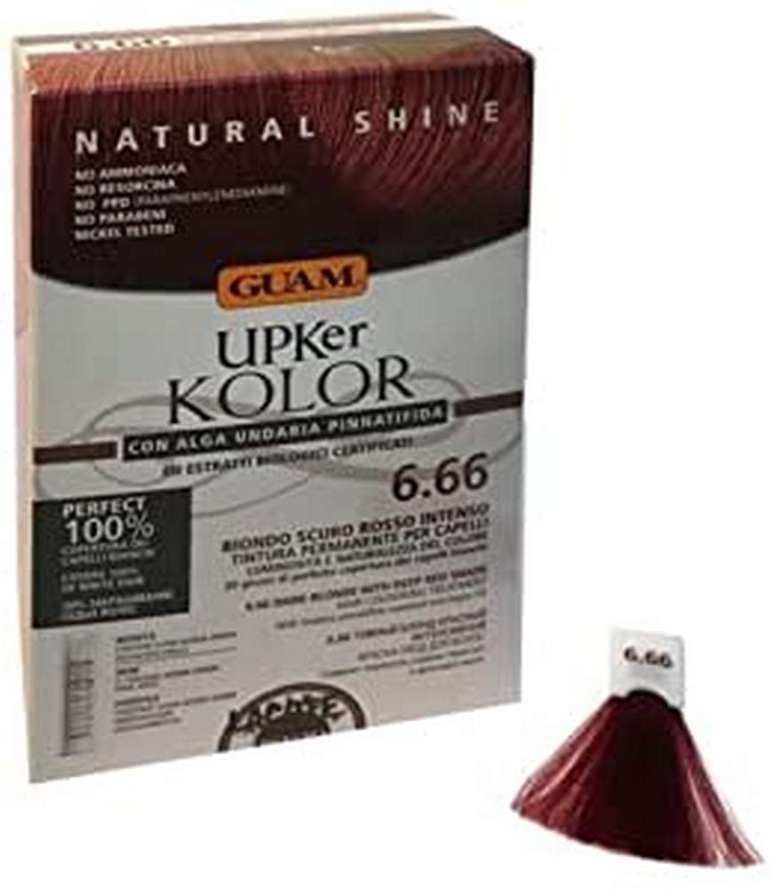 Guam Upker Kolor 6.66 tinta capelli biondo scuro rosso intenso