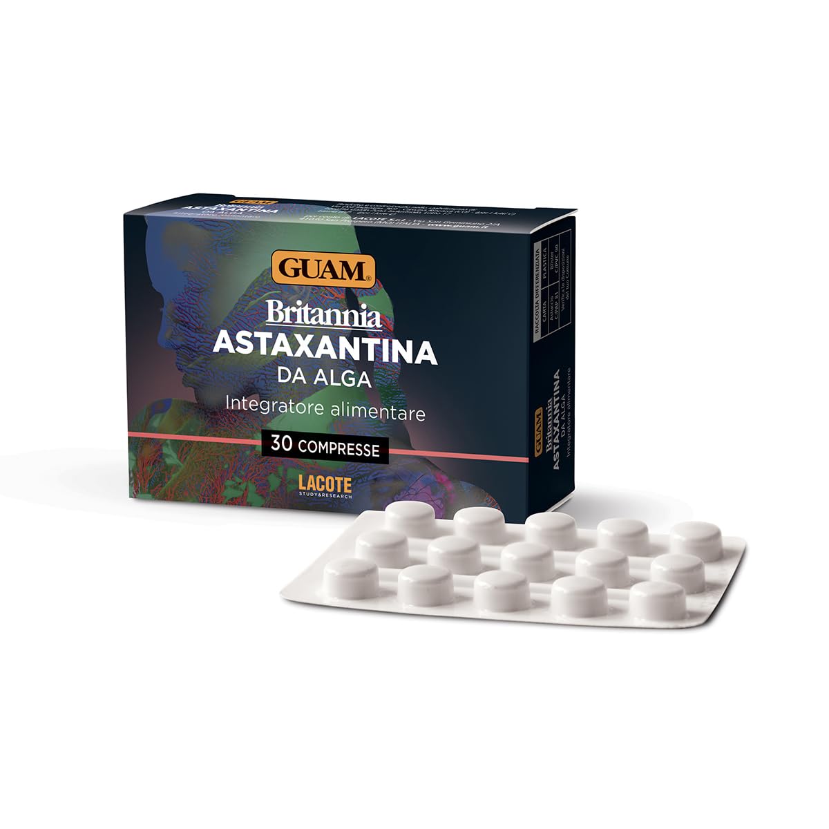 Guam Integratori Astaxantina Integratore 30 Compresse Antiossidante