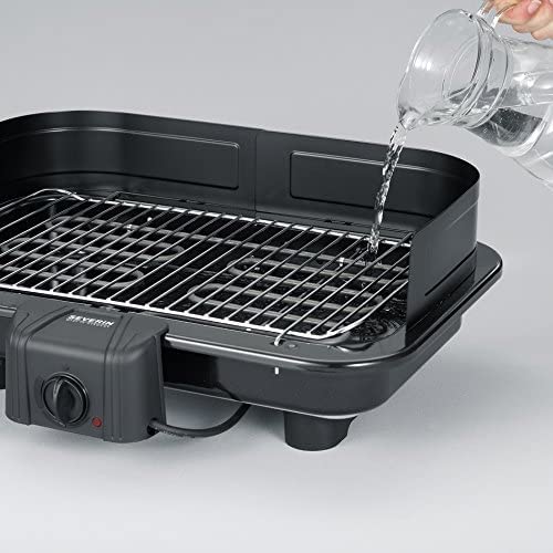 Severin PG 2791 barbecue elettrico con paravento 2500W nero