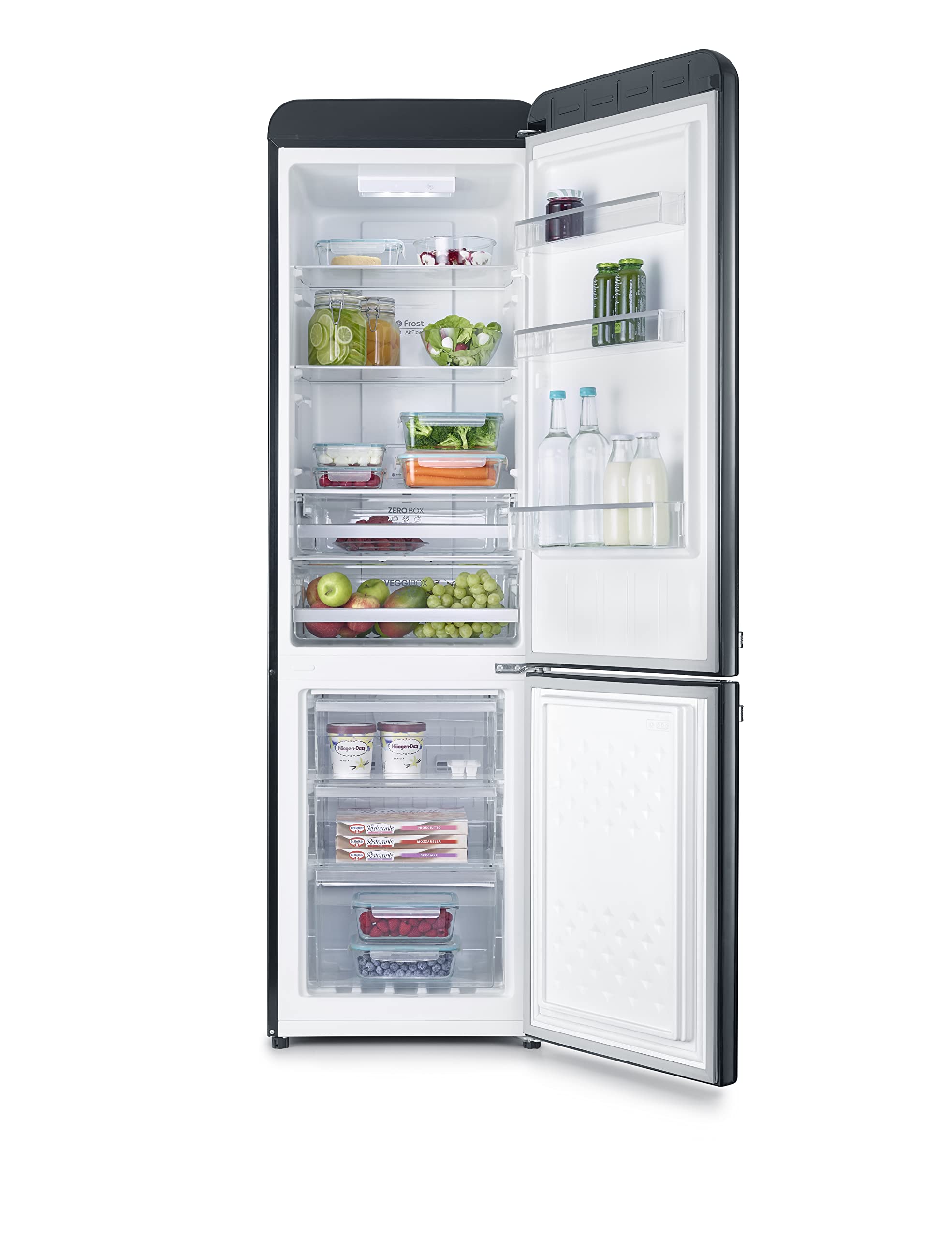 Severin RKG 8928 frigorifero combinato nero 250 L NoFrost
