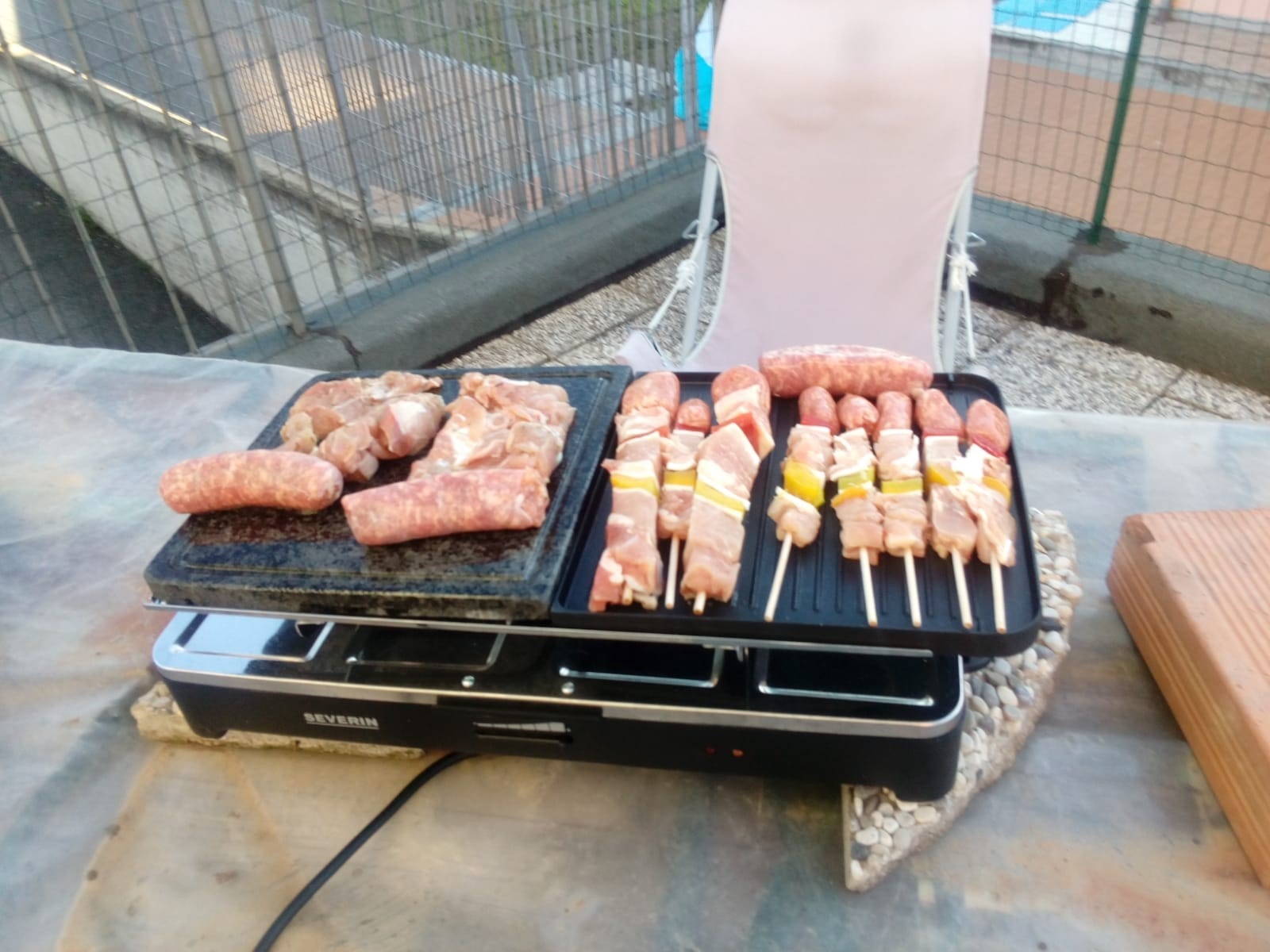 Severin RG 2341 Raclette Party Grill Nero 1500 W 8 Persone