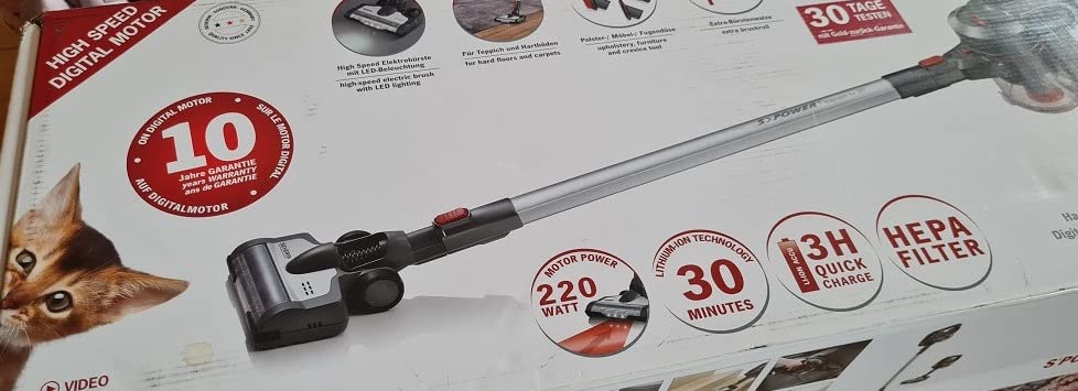Severin HV 7165 Digital scopa elettrica senza fili Animal Care