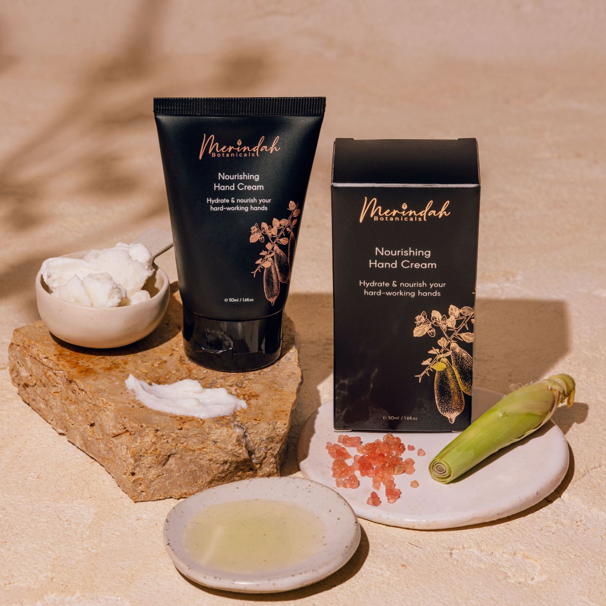 Merindah Botanicals Hand Care crema mani nutriente naturale