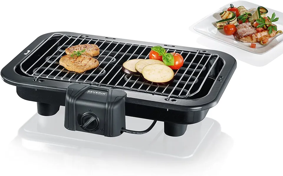 Severin PG 2790 barbecue elettrico nero 2500W termostato