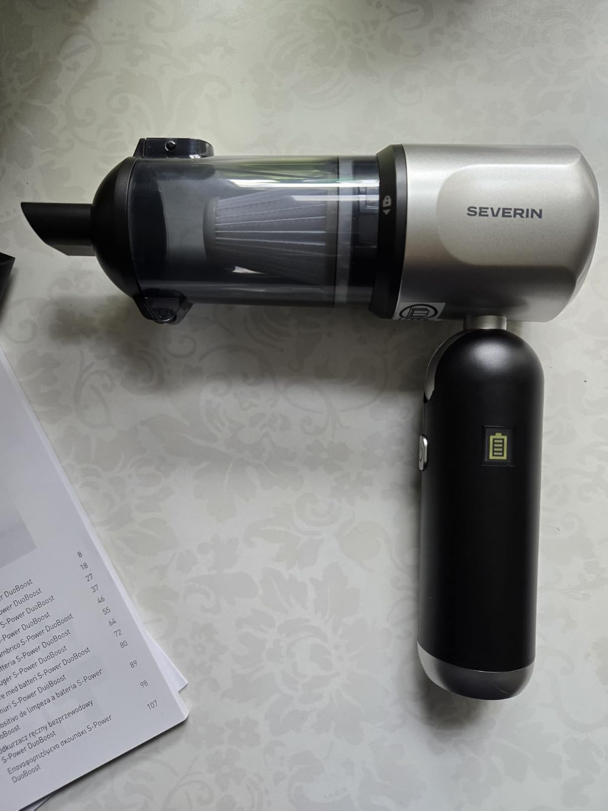 Severin HV 7149 aspirapolvere a mano 80W 2 in 1 autonomia 35 min