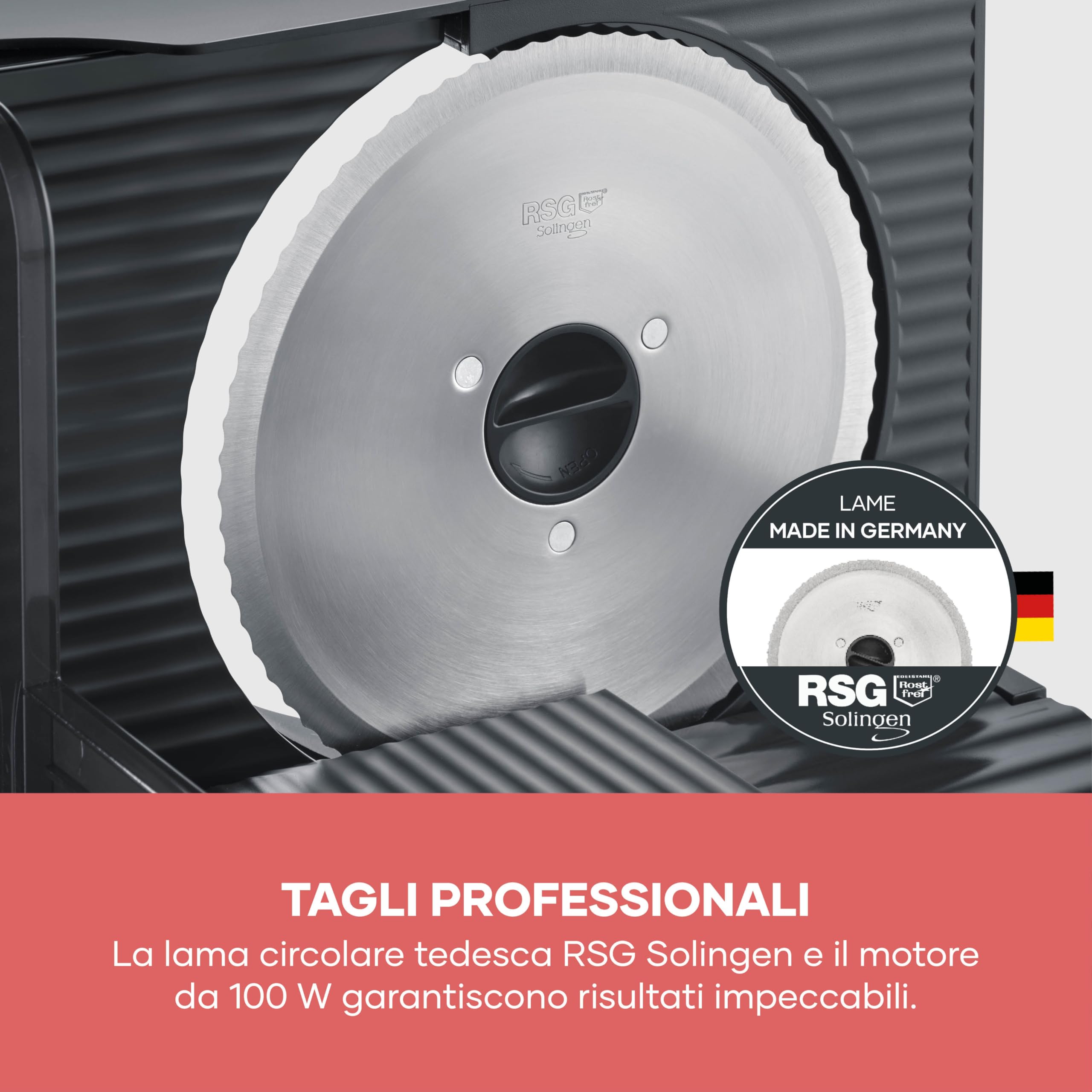 Severin AS 9595 Affettatrice Universale Nero 0-15 mm