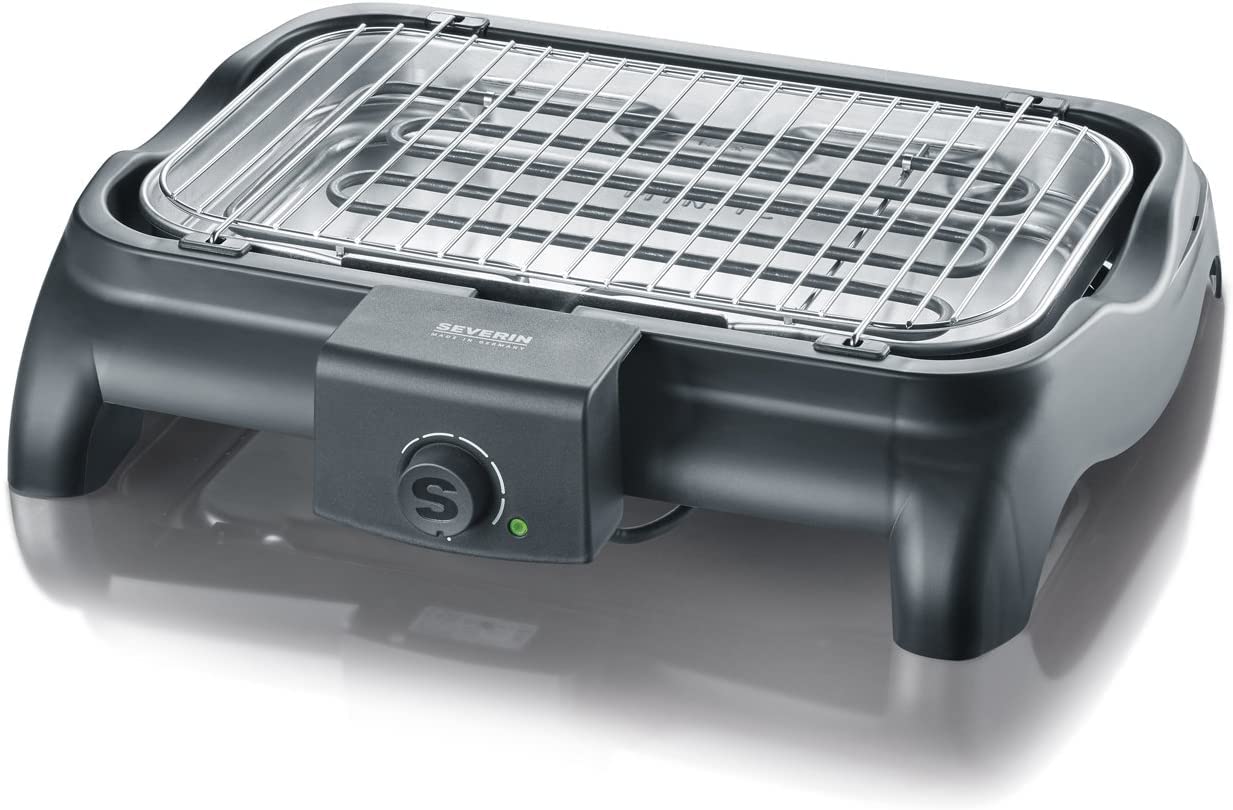 Severin PG 1511 Barbecue Grill Elettrico 2300W Nero da Tavolo
