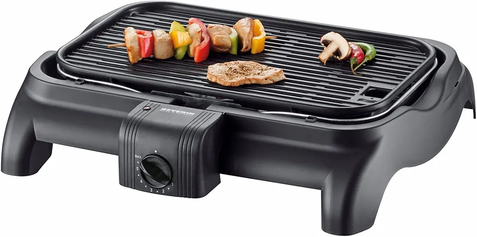 Severin PG 1525 barbecue grill tavolo 1600W ghisa nero