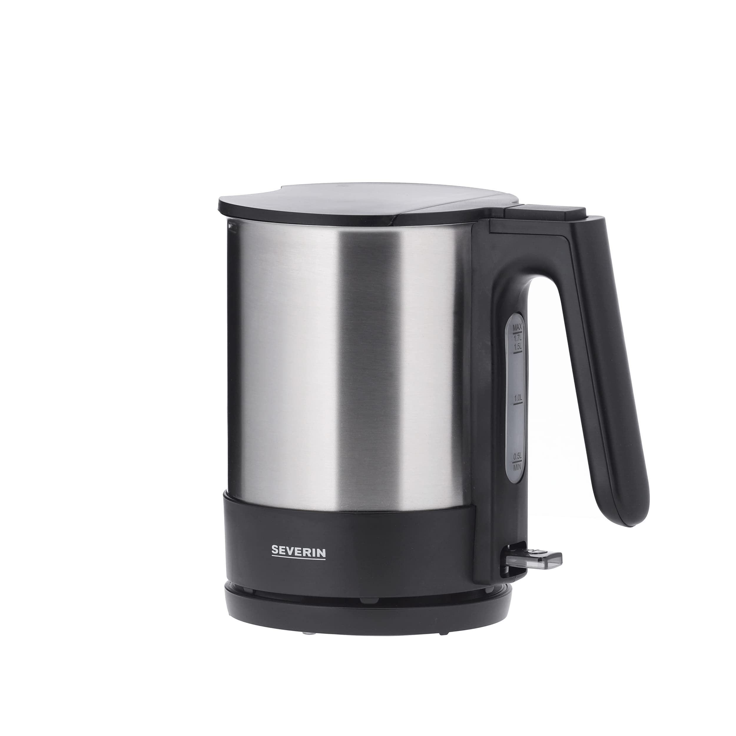 Severin WK 3409 bollitore elettrico 1,7 L nero acciaio