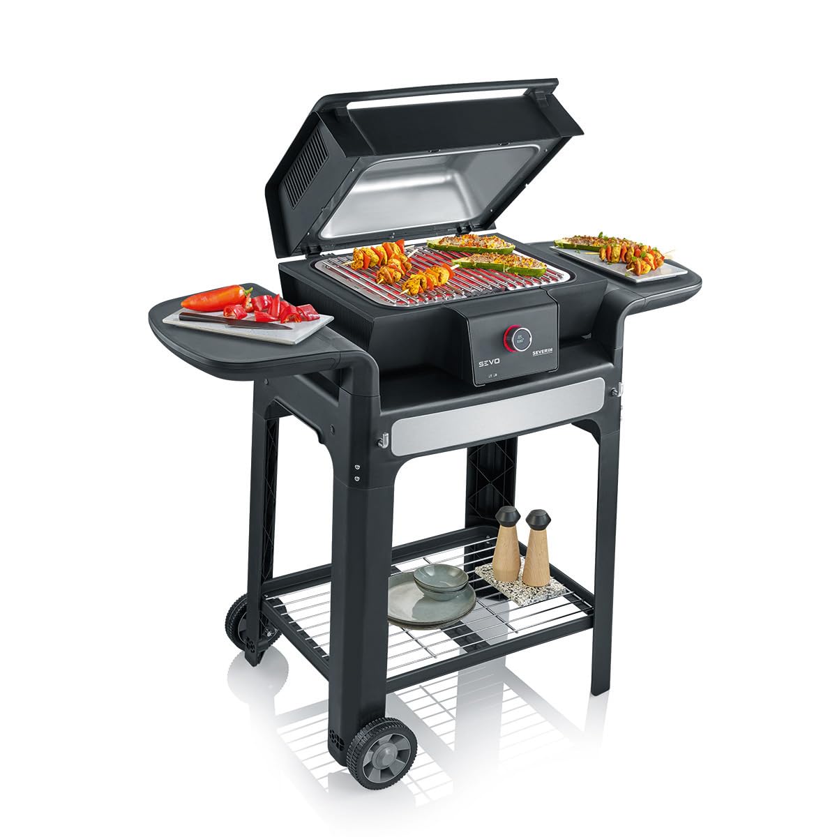 Severin Grigliate SEVO GTS PG 8107 barbecue elettrico supporto 500°C