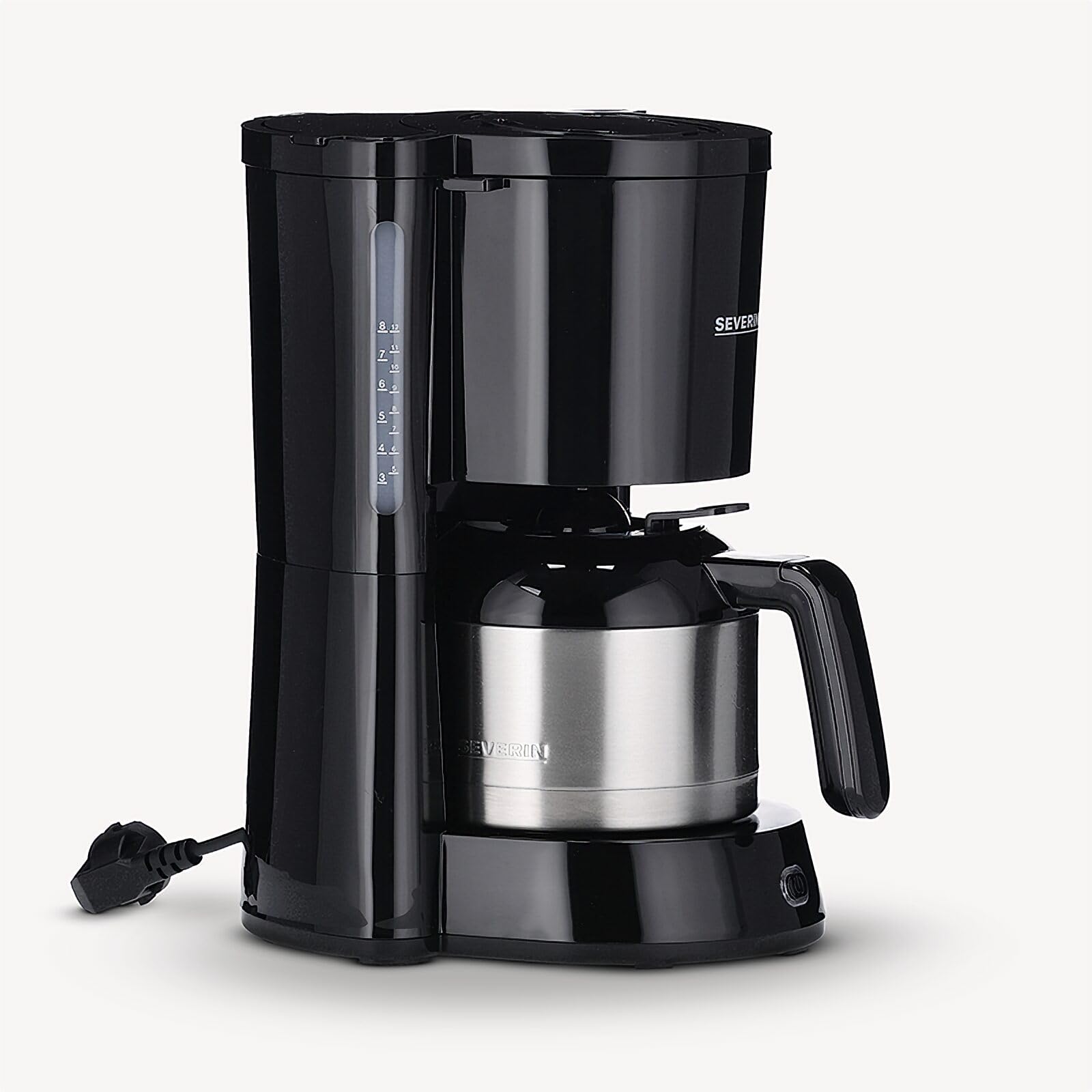 Severin KA 4835 Macchina Caffè Filtro 8 Tazze Nero Termica