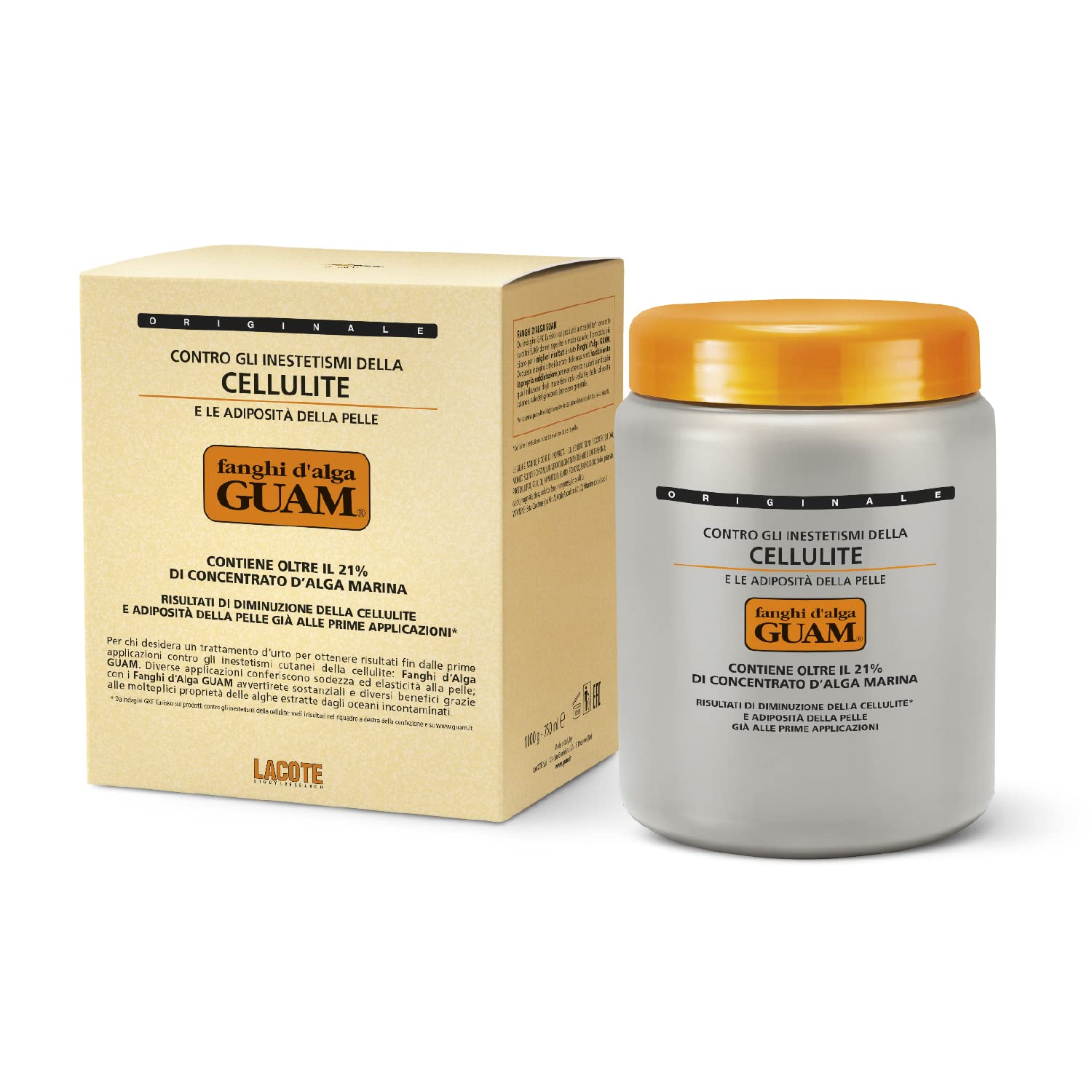 Guam Fanghi d'Alga Fango Anticellulite 1 kg Formula Classica