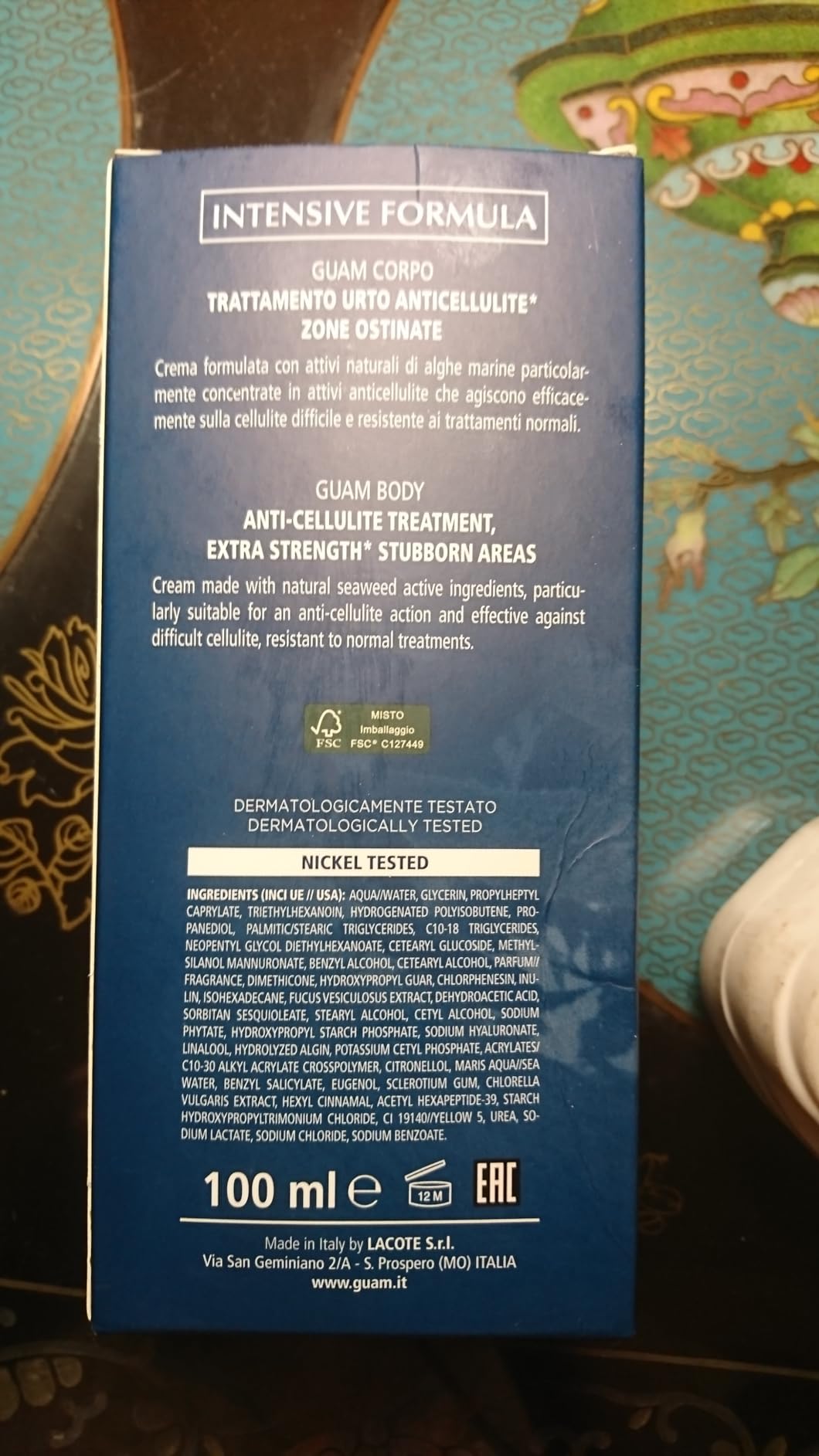 Guam Bioactivity Creme Urto crema 100 ml zone ostinate