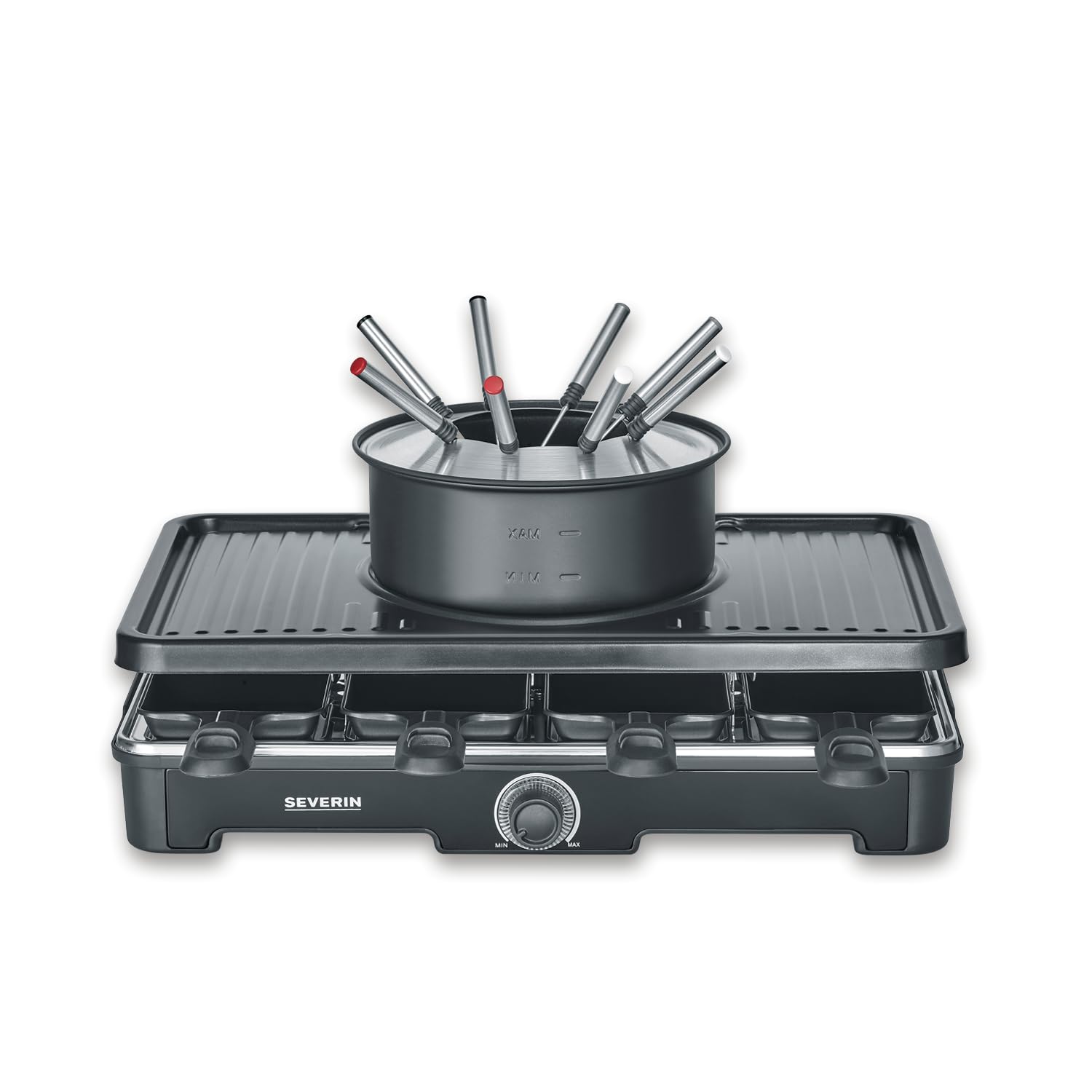 Severin RG 2347 Raclette Grill Fonduta 2in1 8 Persone