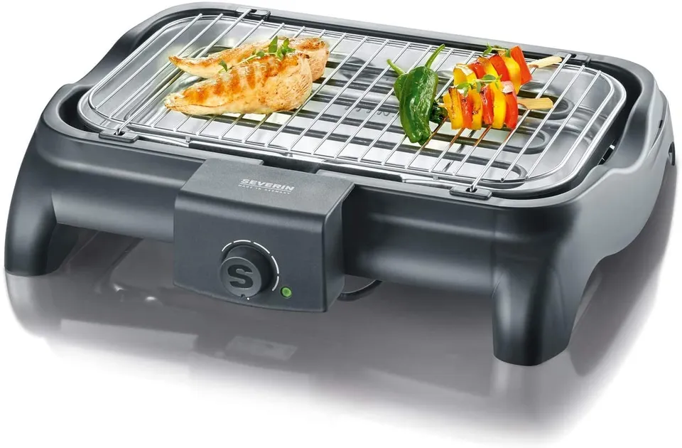 Severin PG 1511 Barbecue Grill Elettrico 2300W Nero da Tavolo