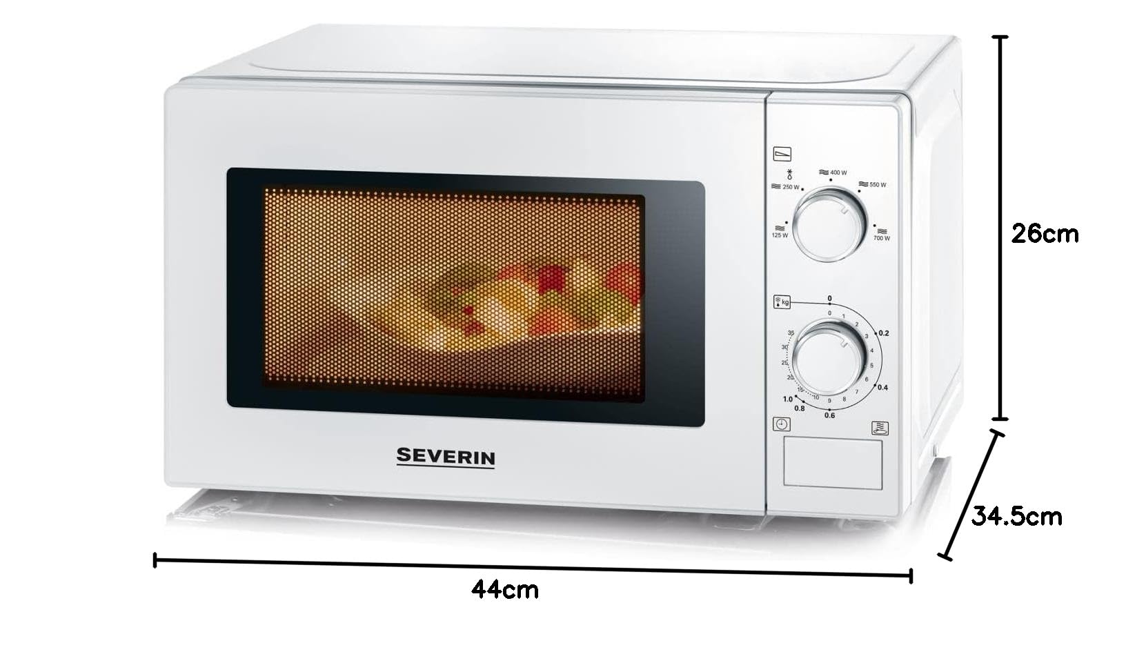 Severin MW 7770 Microonde 20 Litri 700W Bianco Solo