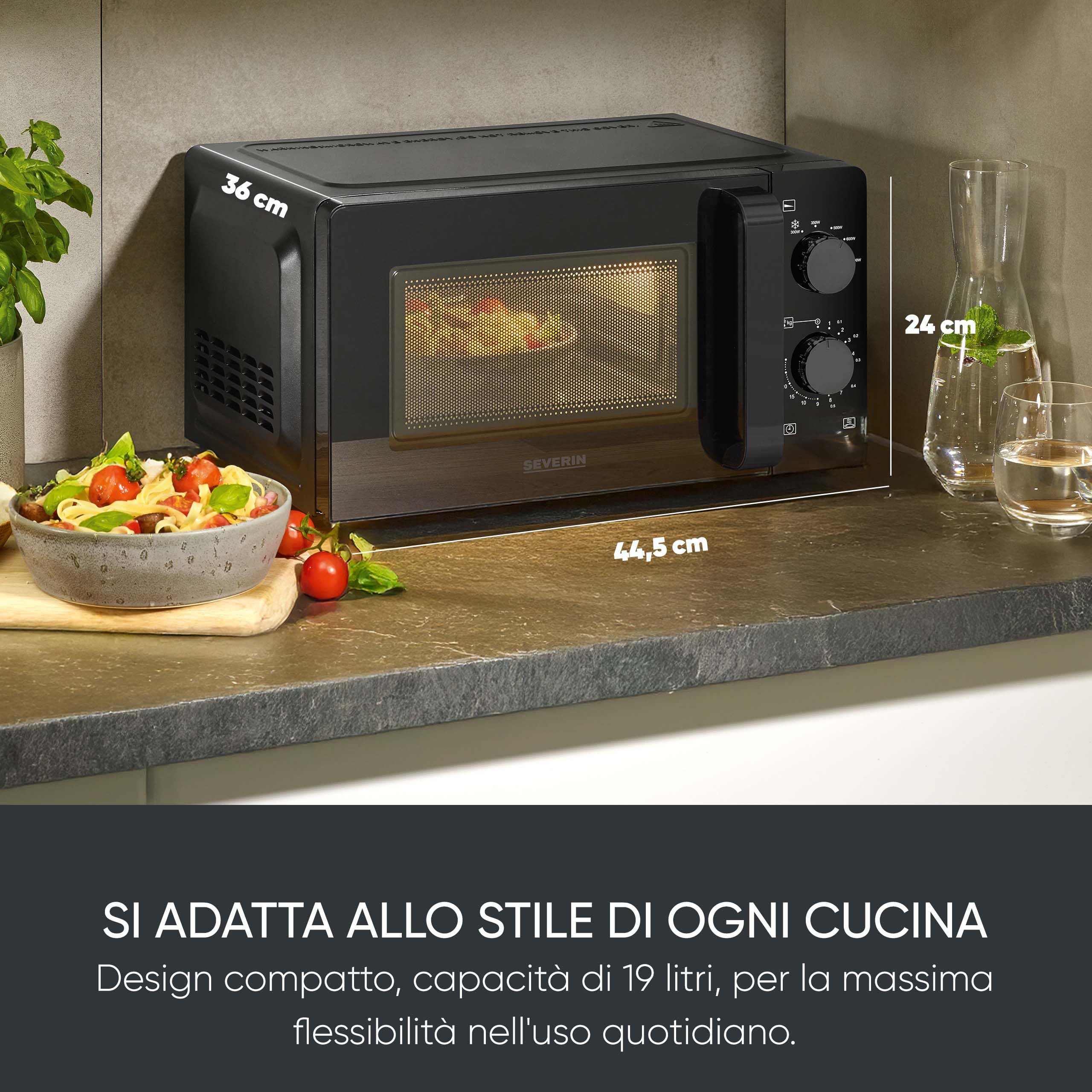 Severin MW 9180 Microonde 19 L 700W Grill Nero
